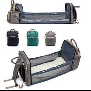 USB Charging Version Mommy Bed Backpack Folding Large Capacity Multi Function Ba